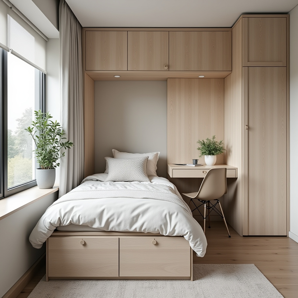 scandinavian small bedroom 4