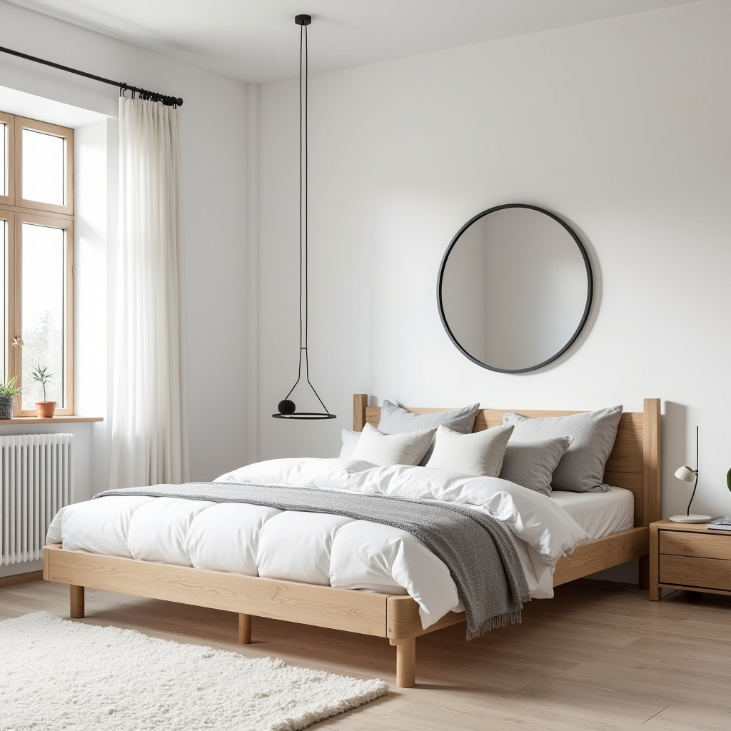scandinavian small bedroom 8