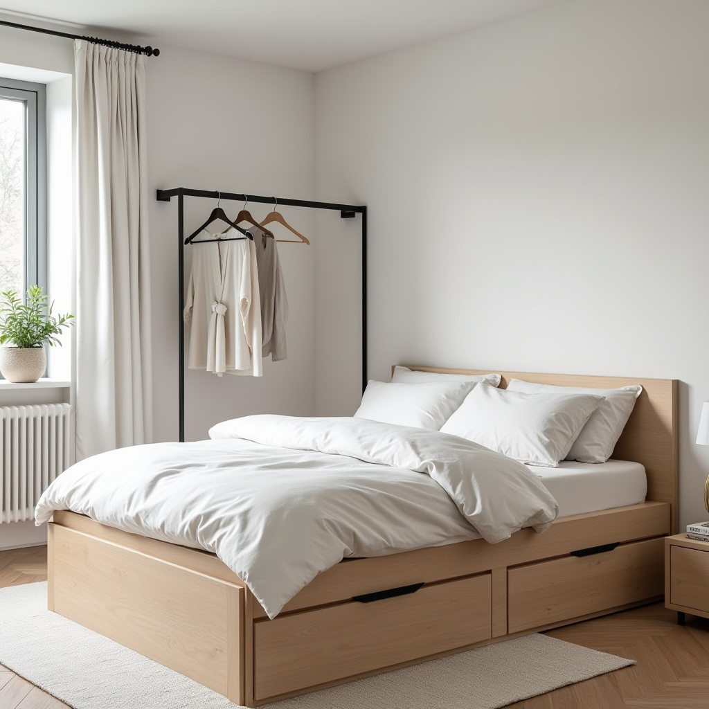 scandinavian small bedroom 9