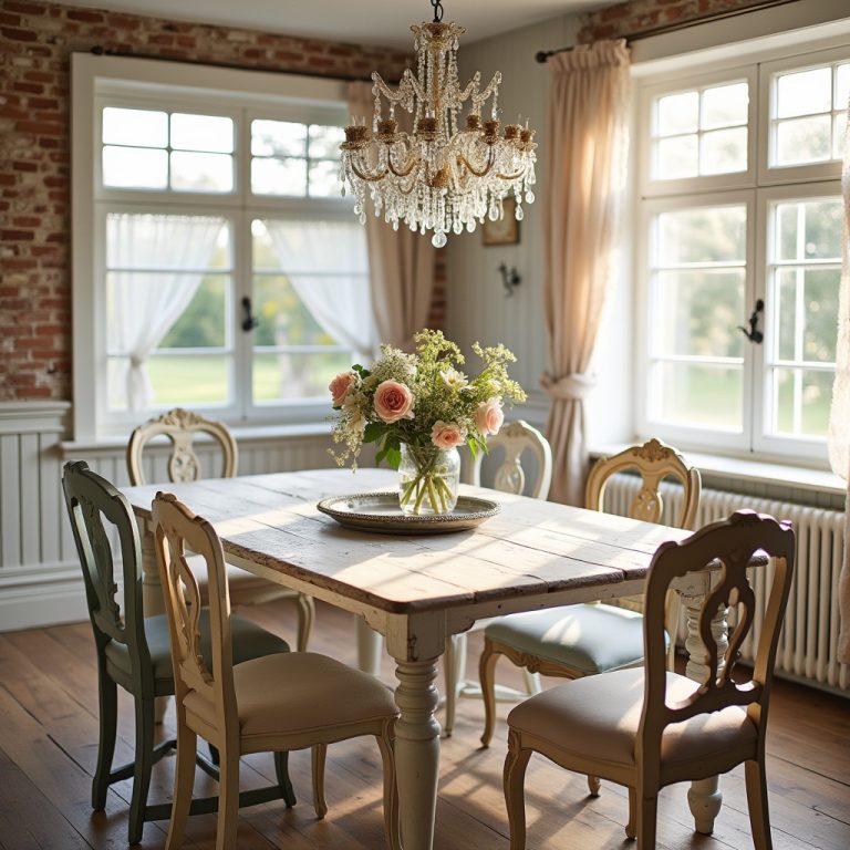 shabby chic dining room 1