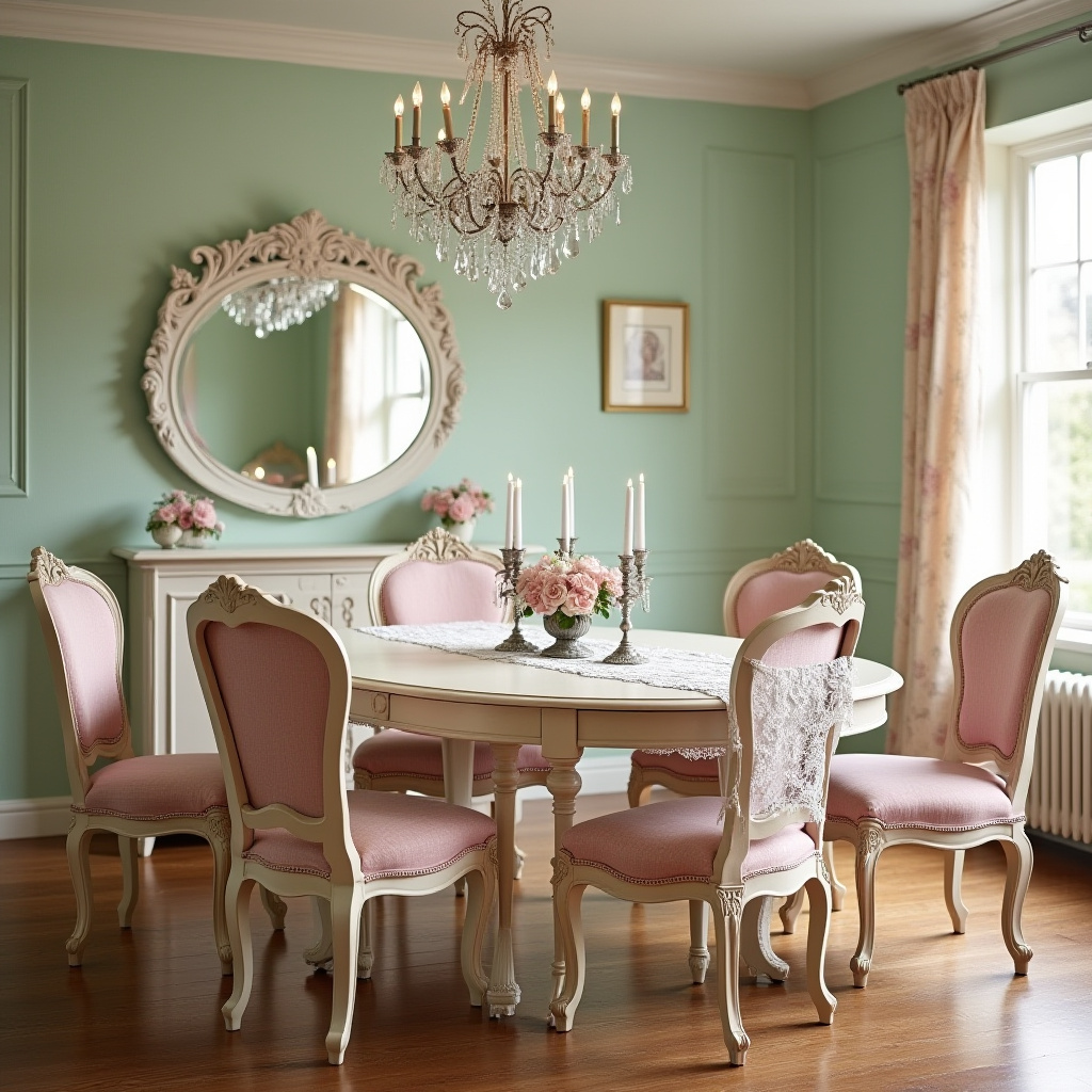 shabby chic dining room 10
