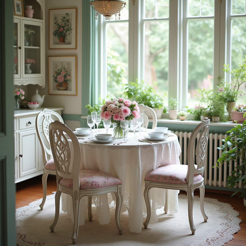 shabby chic dining room 32