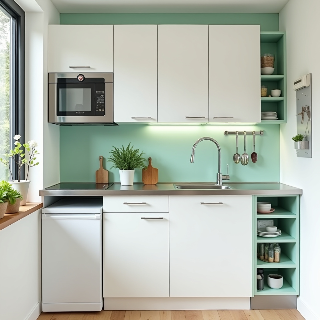 single wall kitchen ideas 11