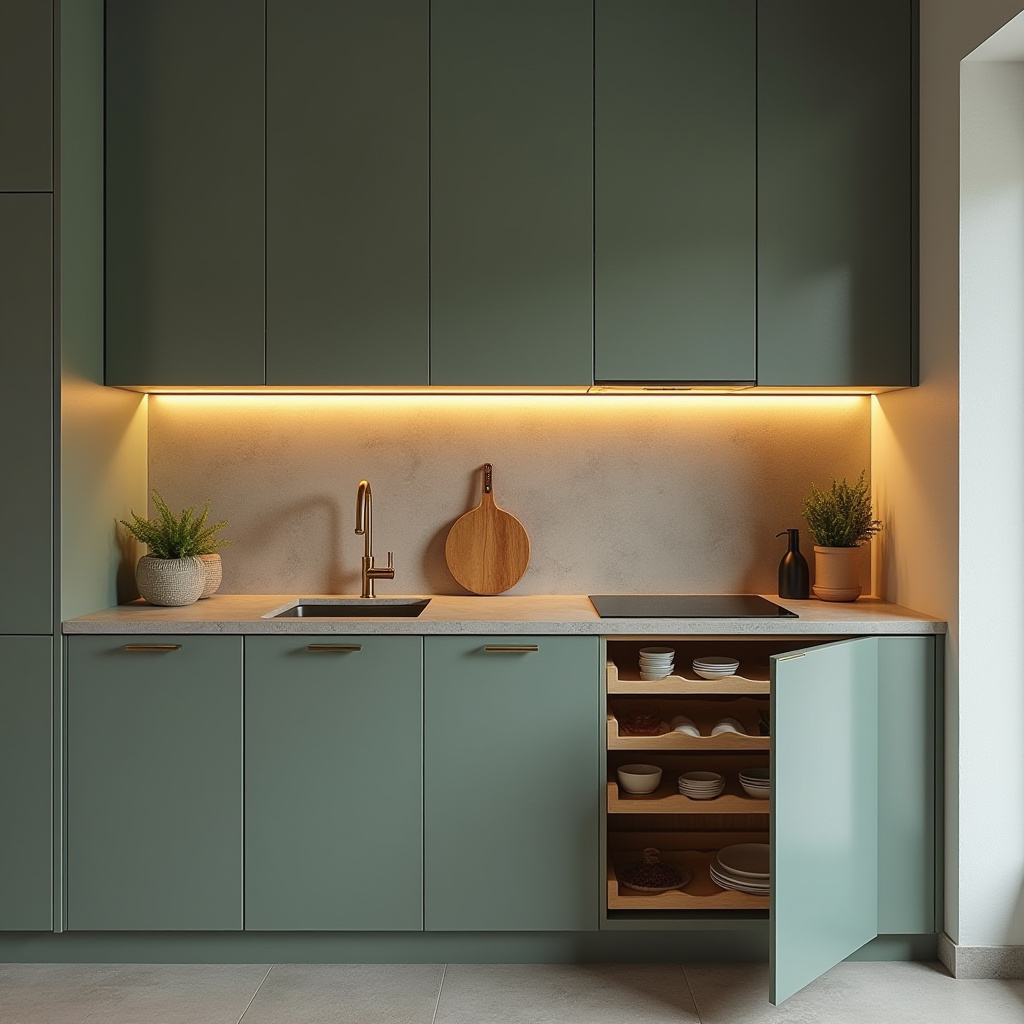 single wall kitchen ideas 3