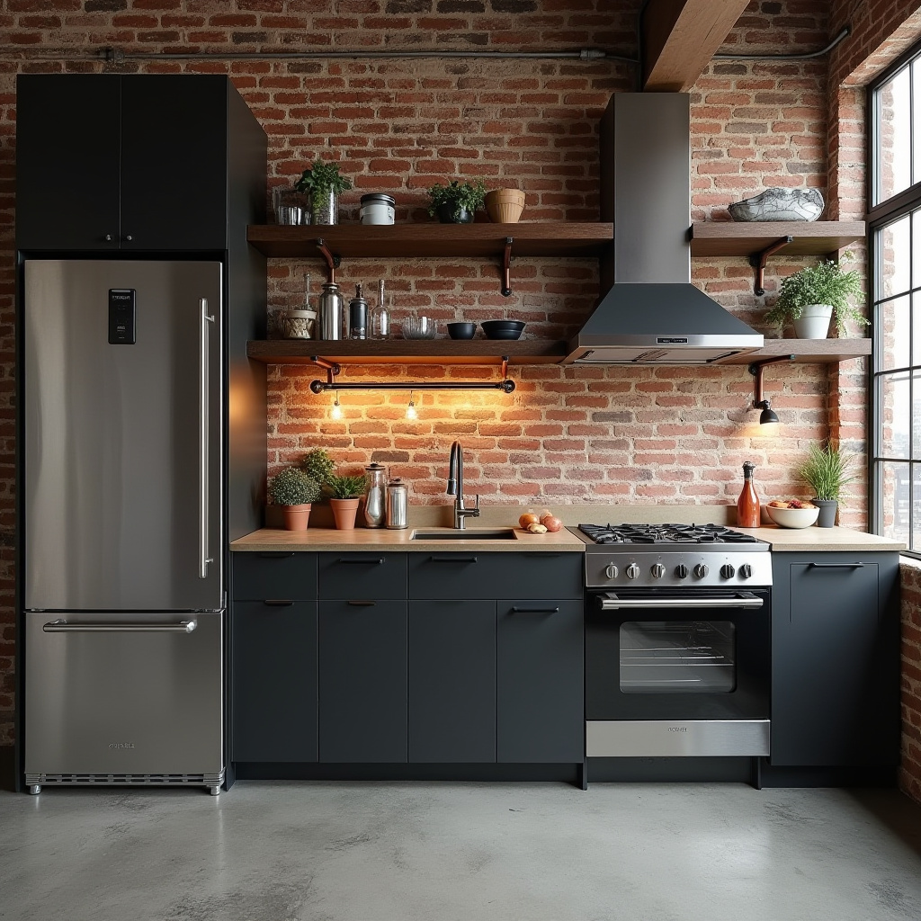 single wall kitchen ideas 8