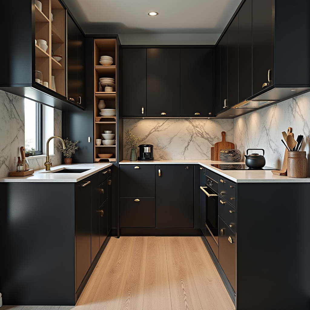 small black kitchen ideas 10