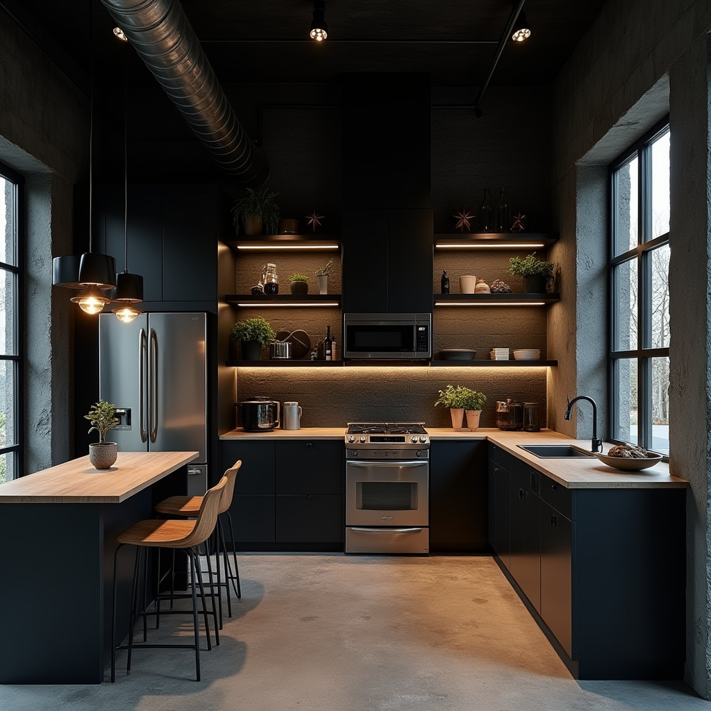 small black kitchen ideas 14