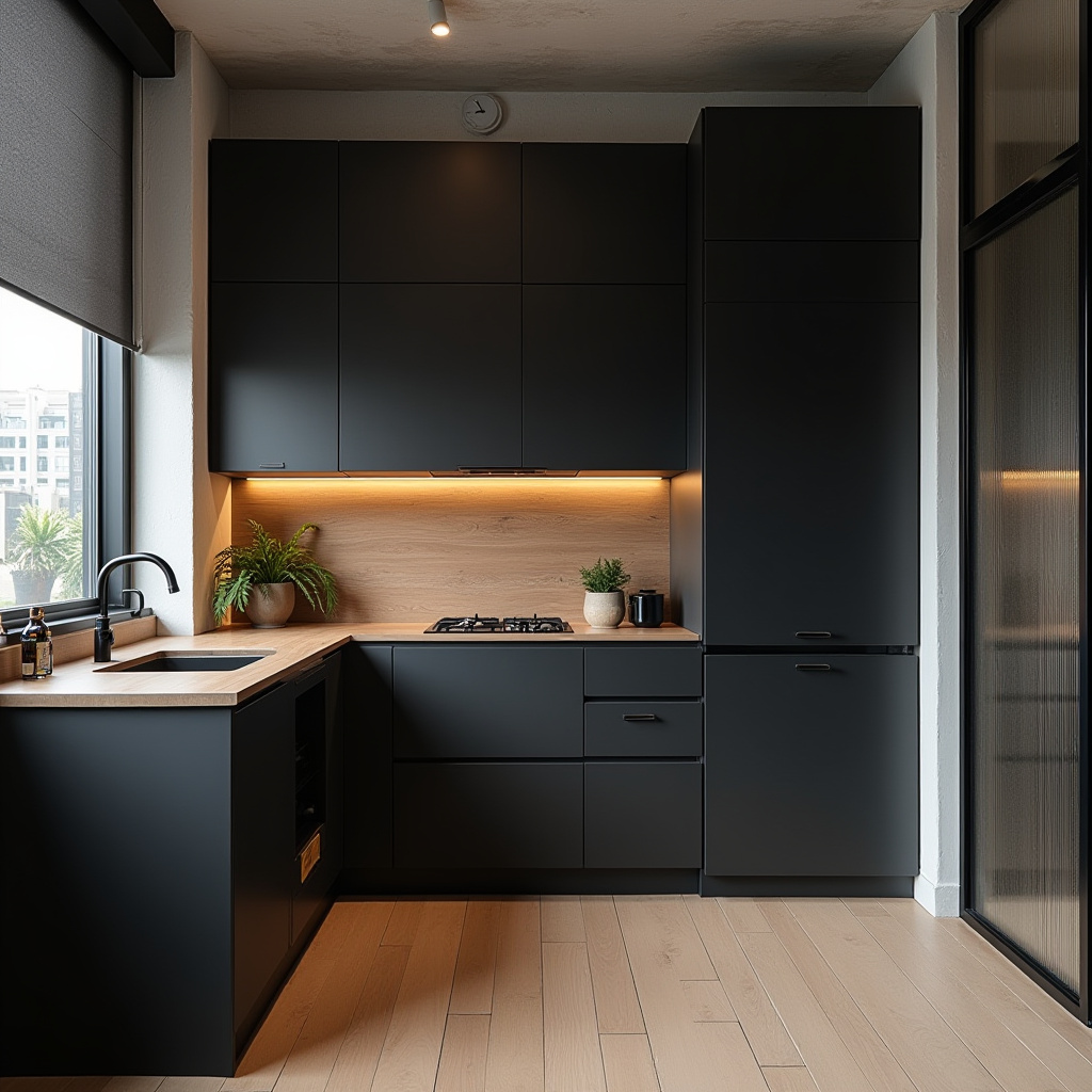 small black kitchen ideas 20