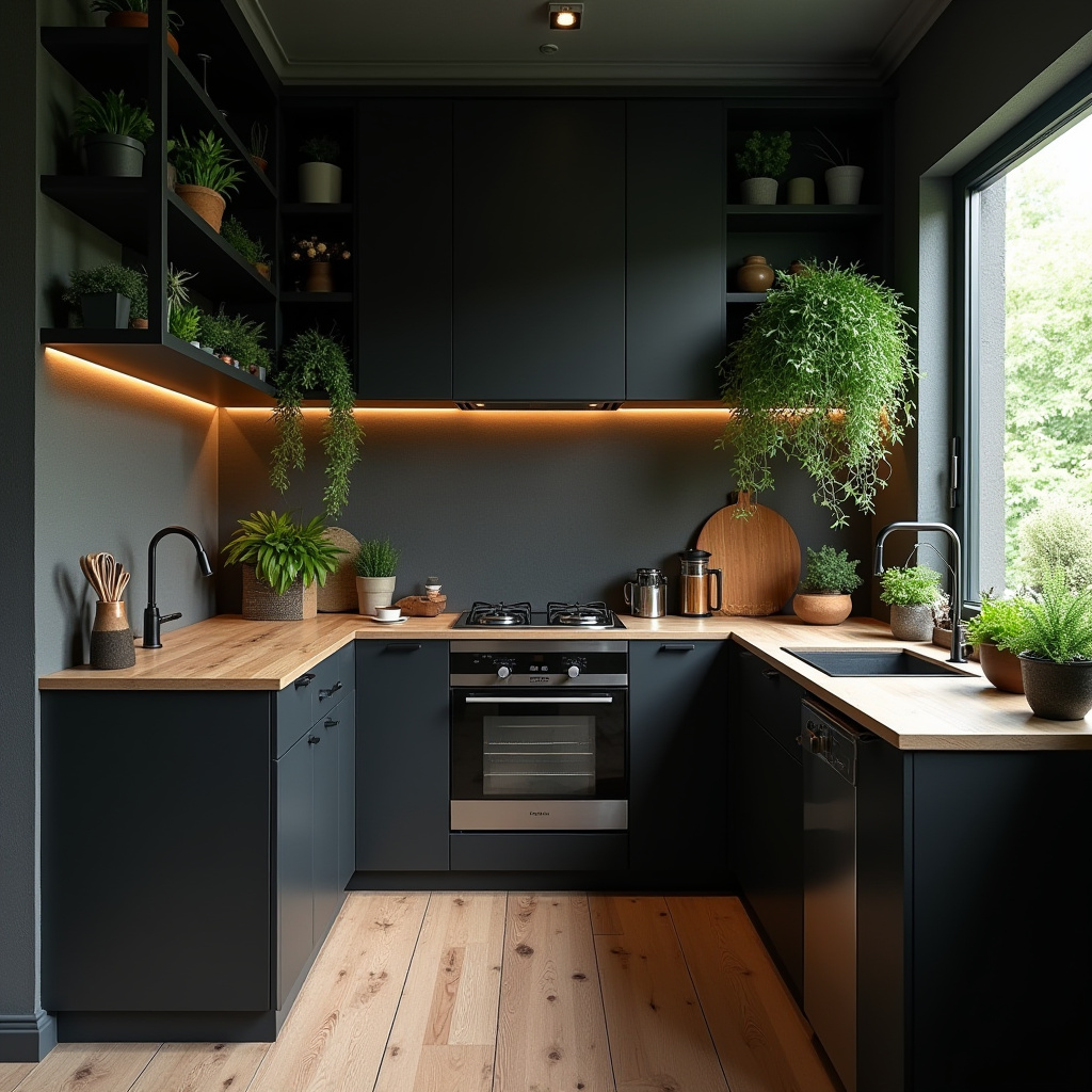 small black kitchen ideas 25