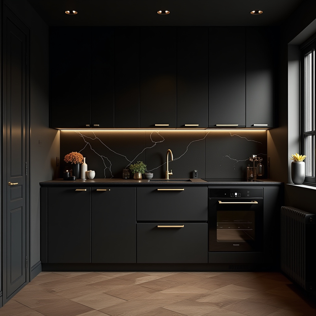small black kitchen ideas 30