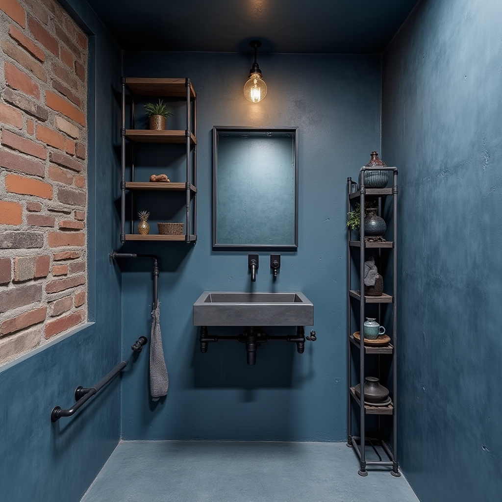 small blue bathroom 10