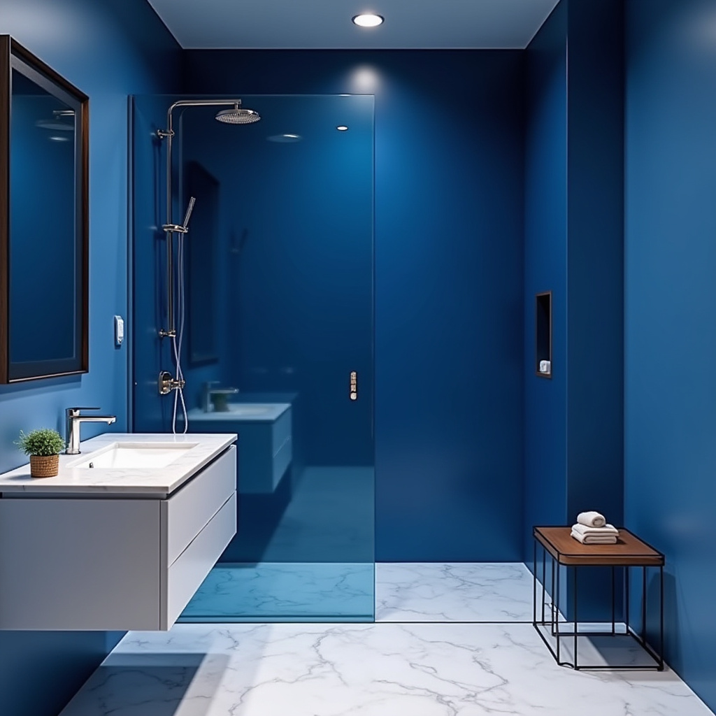 small blue bathroom 11