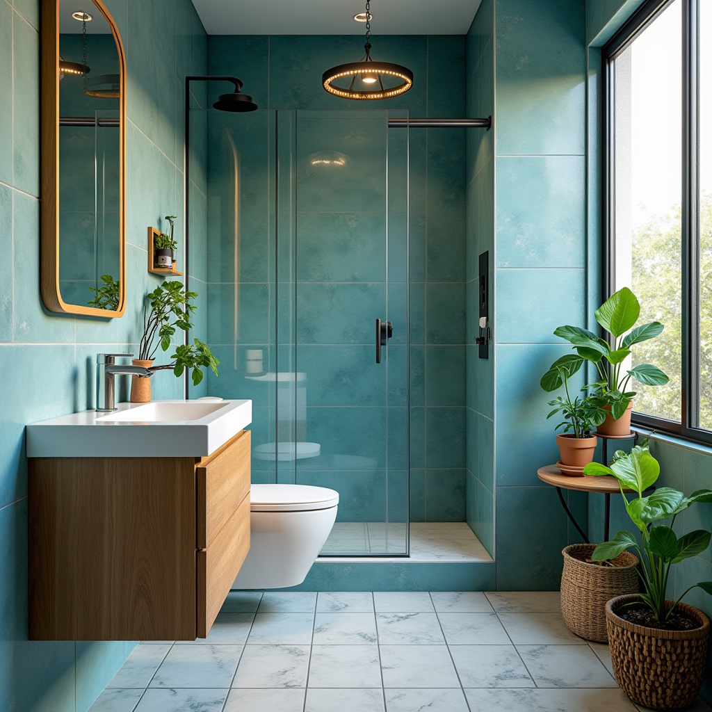 small blue bathroom 24