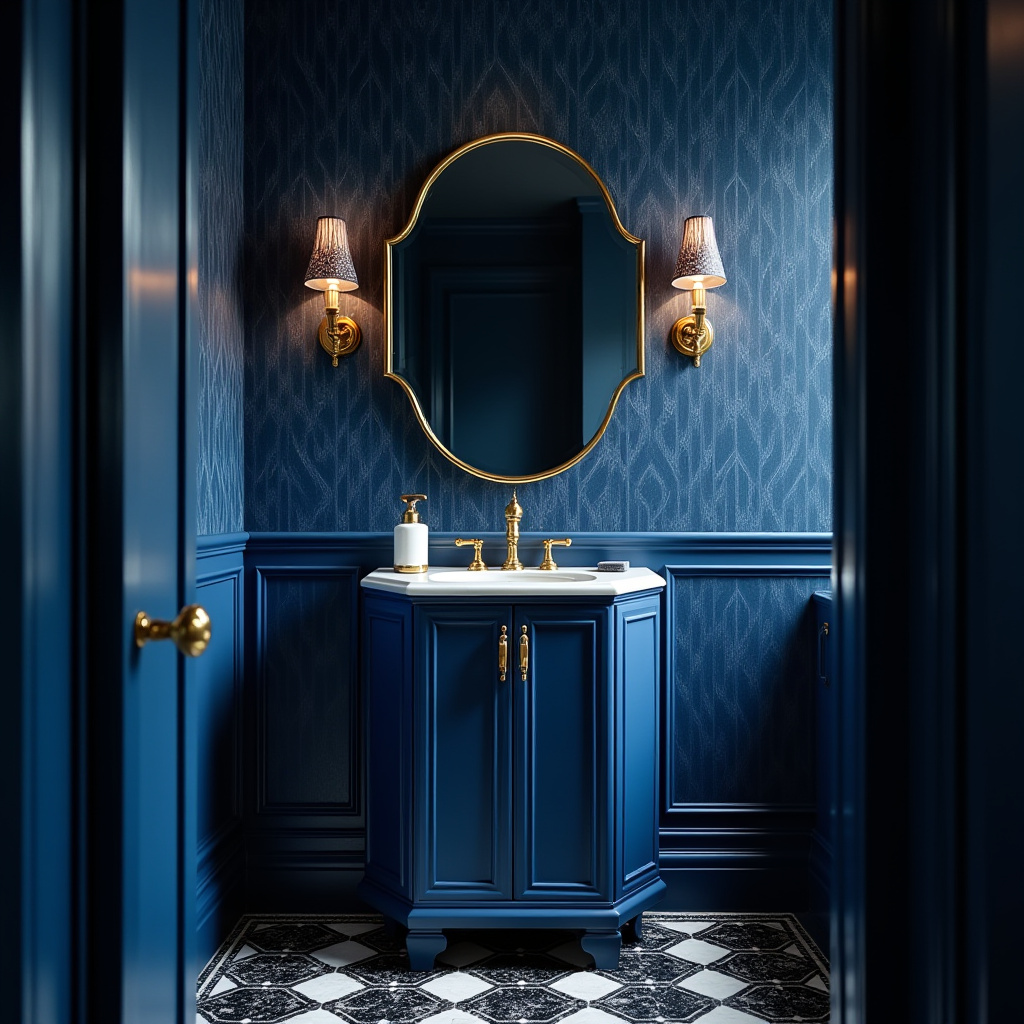 small blue bathroom 25