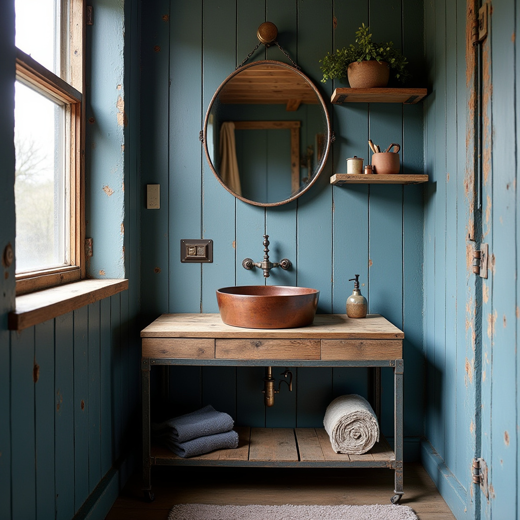 small blue bathroom 28