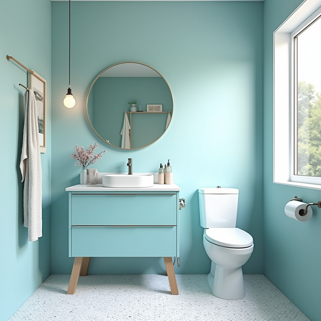 small blue bathroom 32