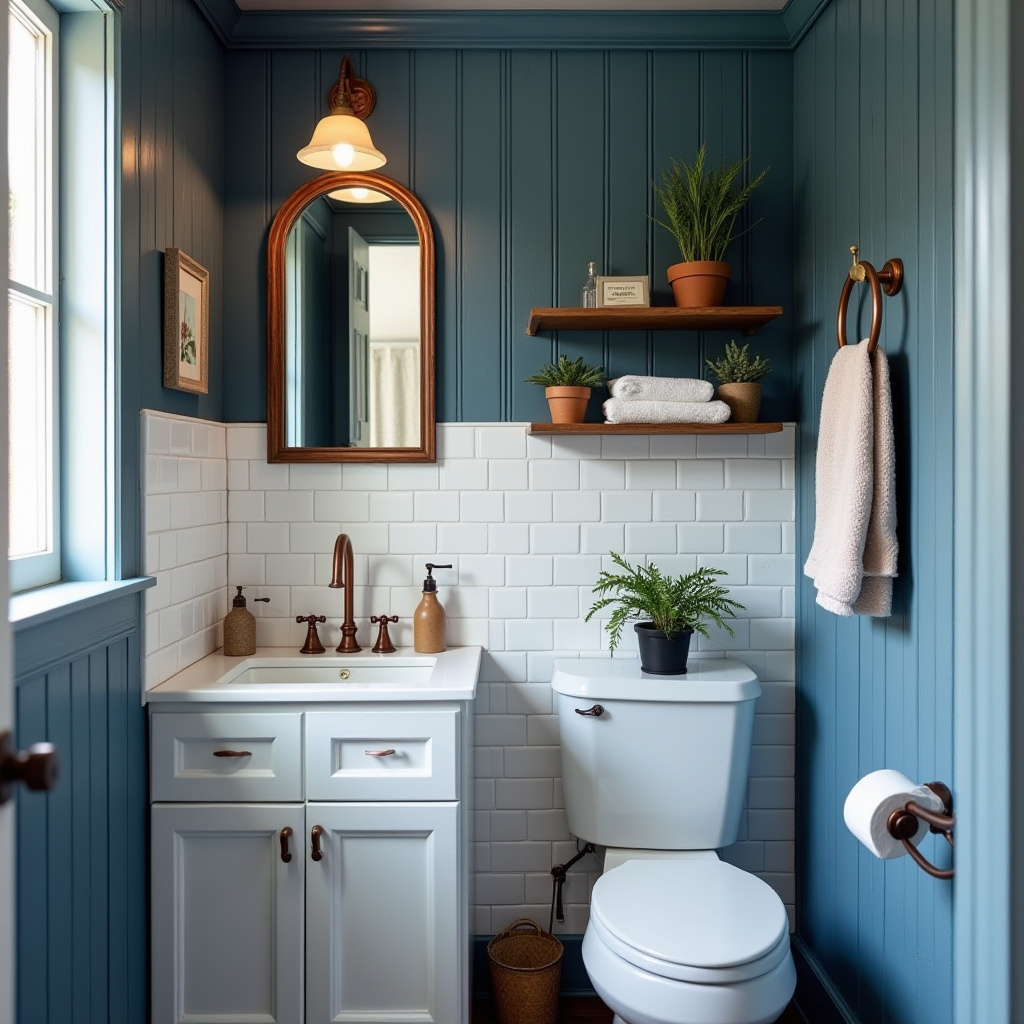 small blue bathroom 35