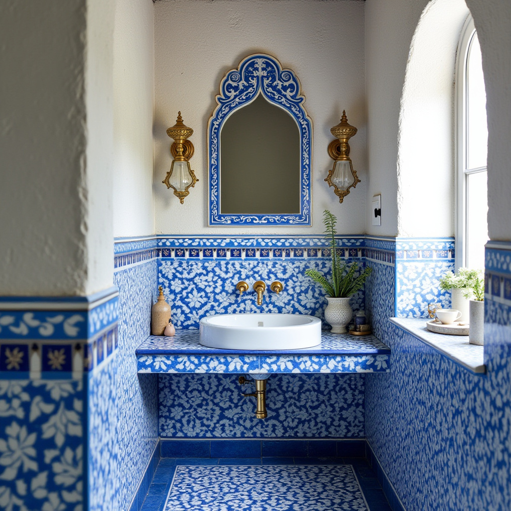 small blue bathroom 37