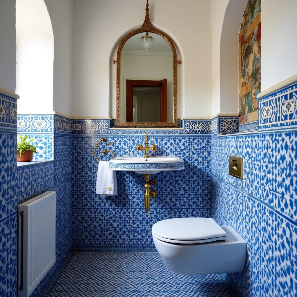 small blue bathroom 38