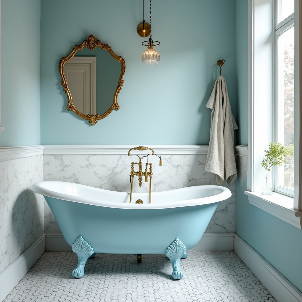 small blue bathroom 7