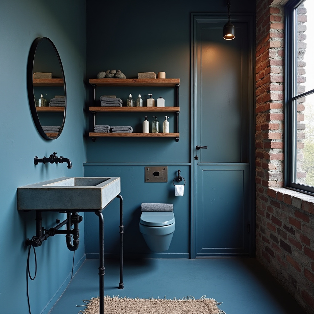 small blue bathroom 9