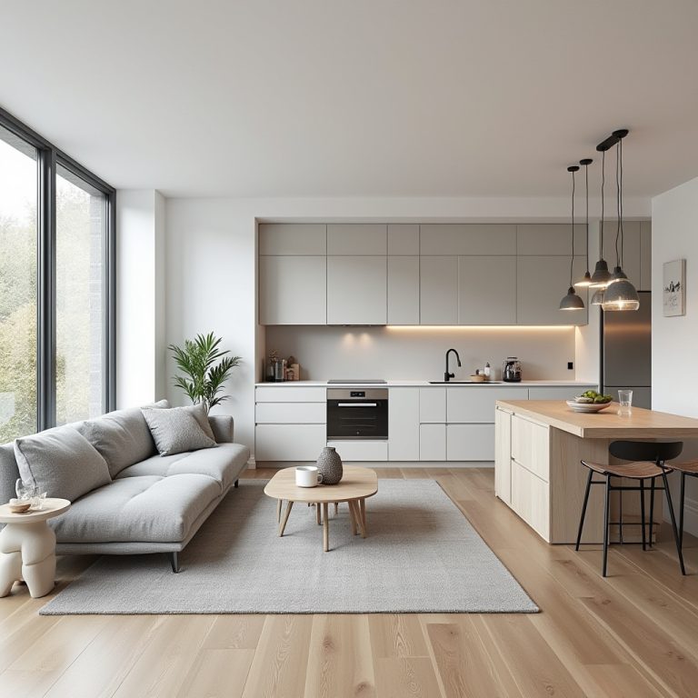 small living room with kitchen ideas 1