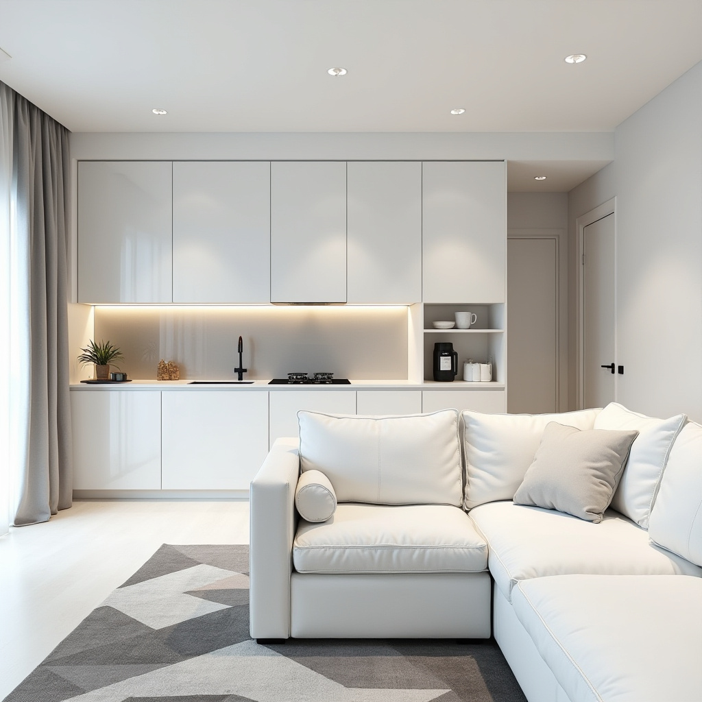 small living room with kitchen ideas 10