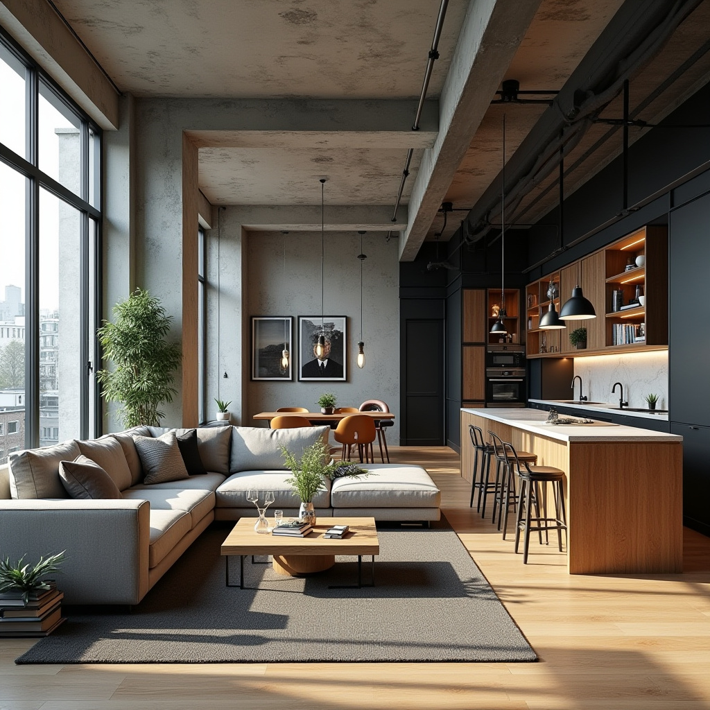small living room with kitchen ideas 20