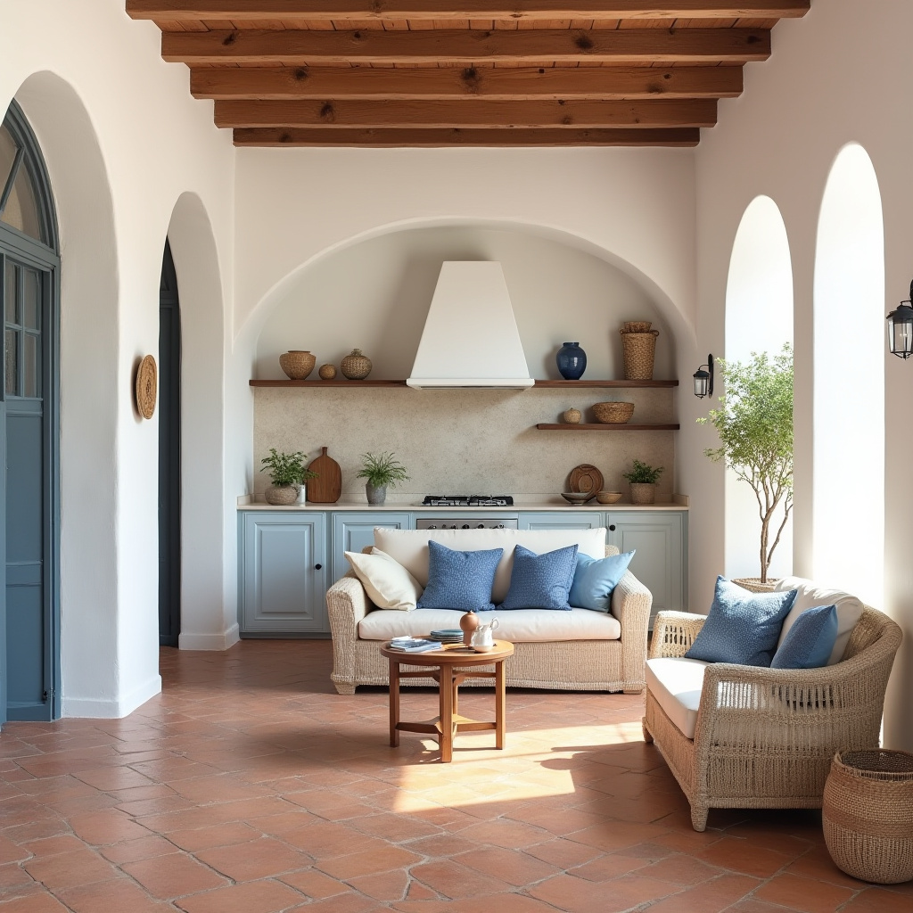 small living room with kitchen ideas 24
