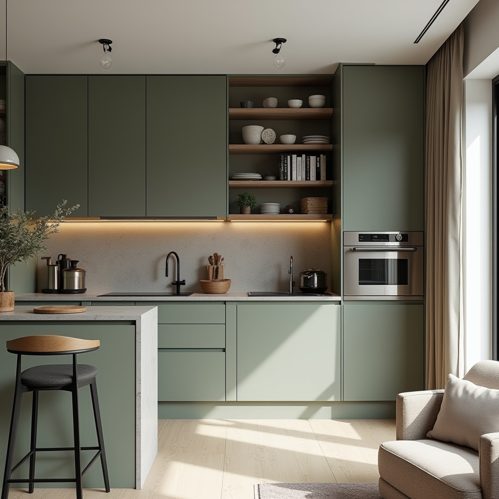 small living room with kitchen ideas 3