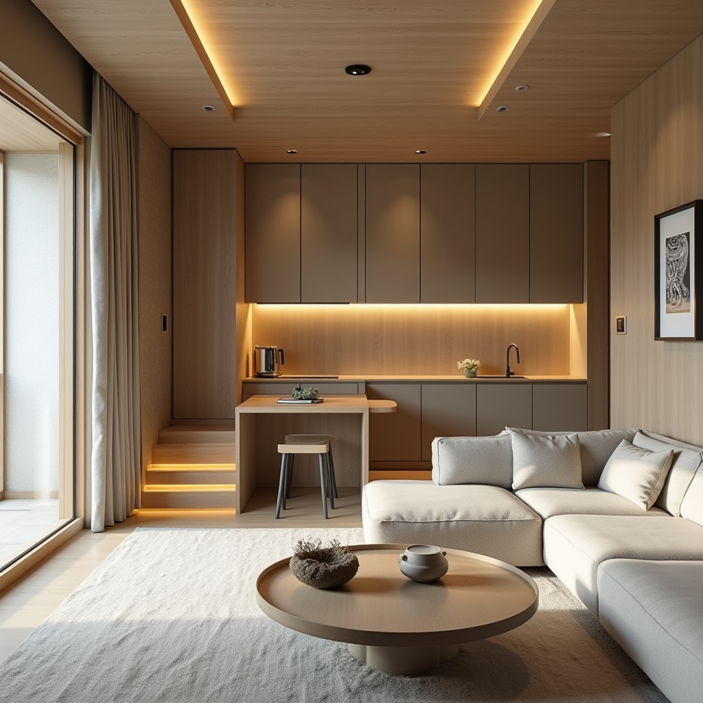 small living room with kitchen ideas 32