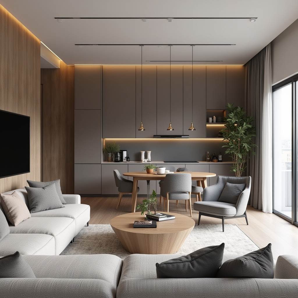 small living room with kitchen ideas 39