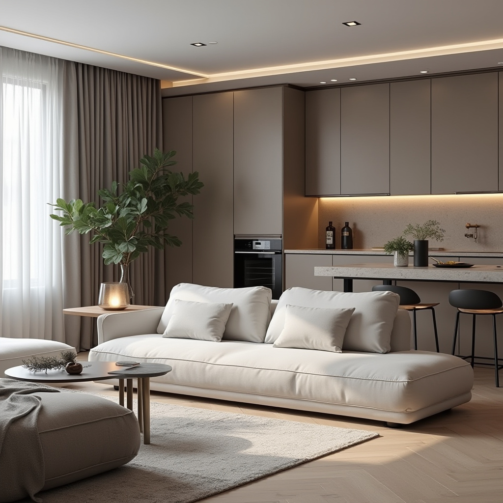 small living room with kitchen ideas 40