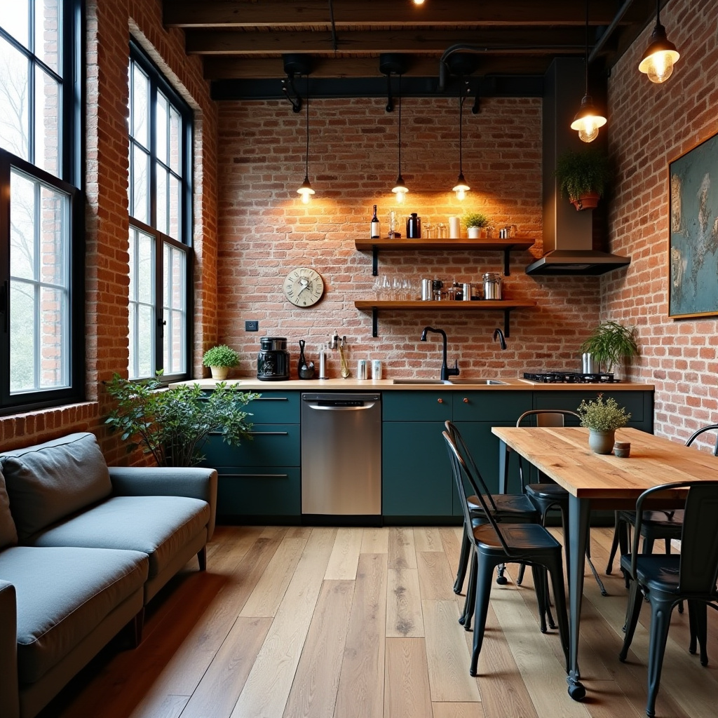 small living room with kitchen ideas 6