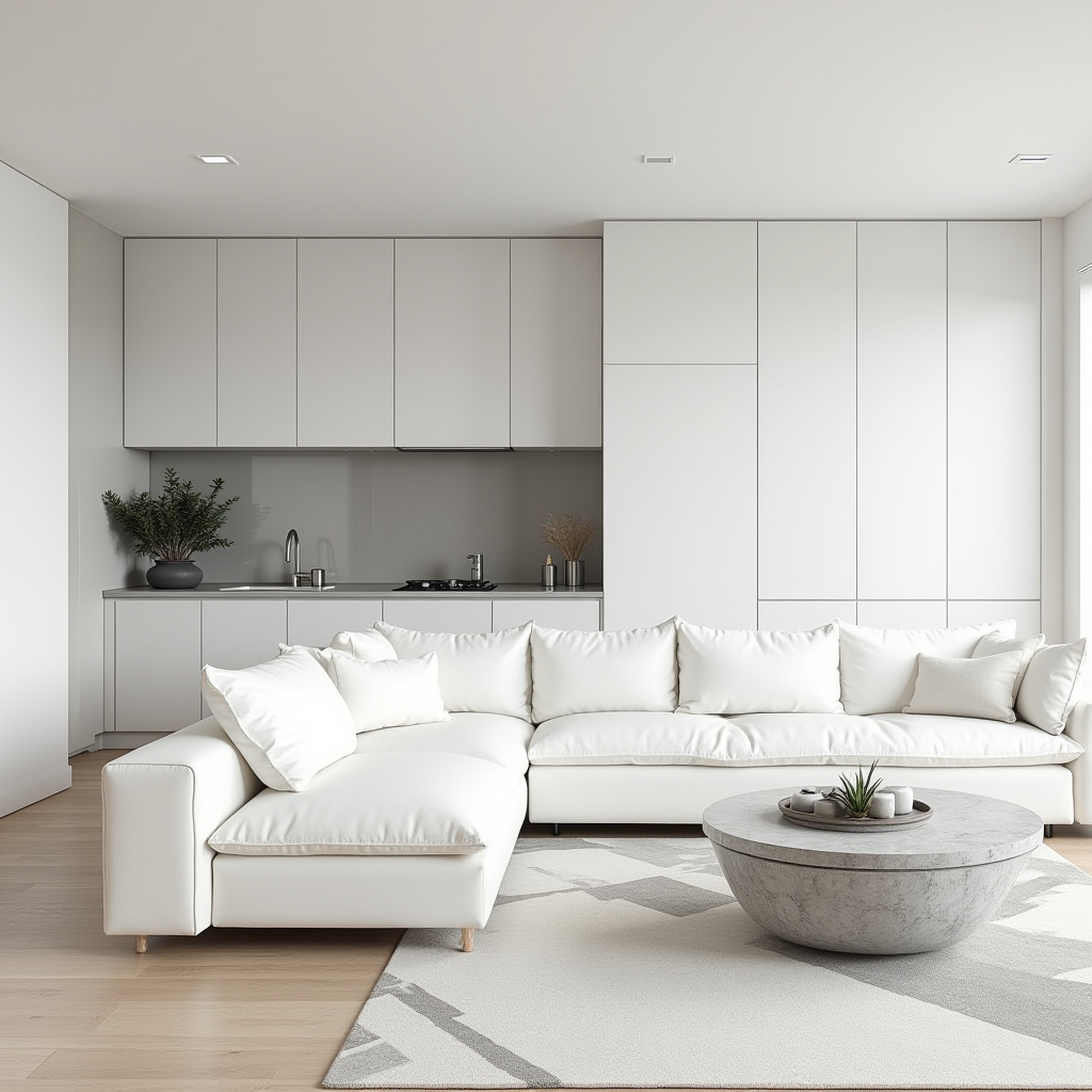 small living room with kitchen ideas 9