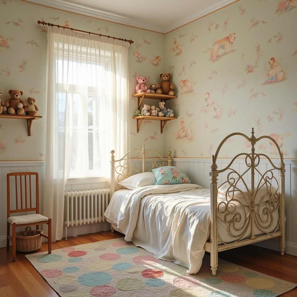 vintage kids room 1
