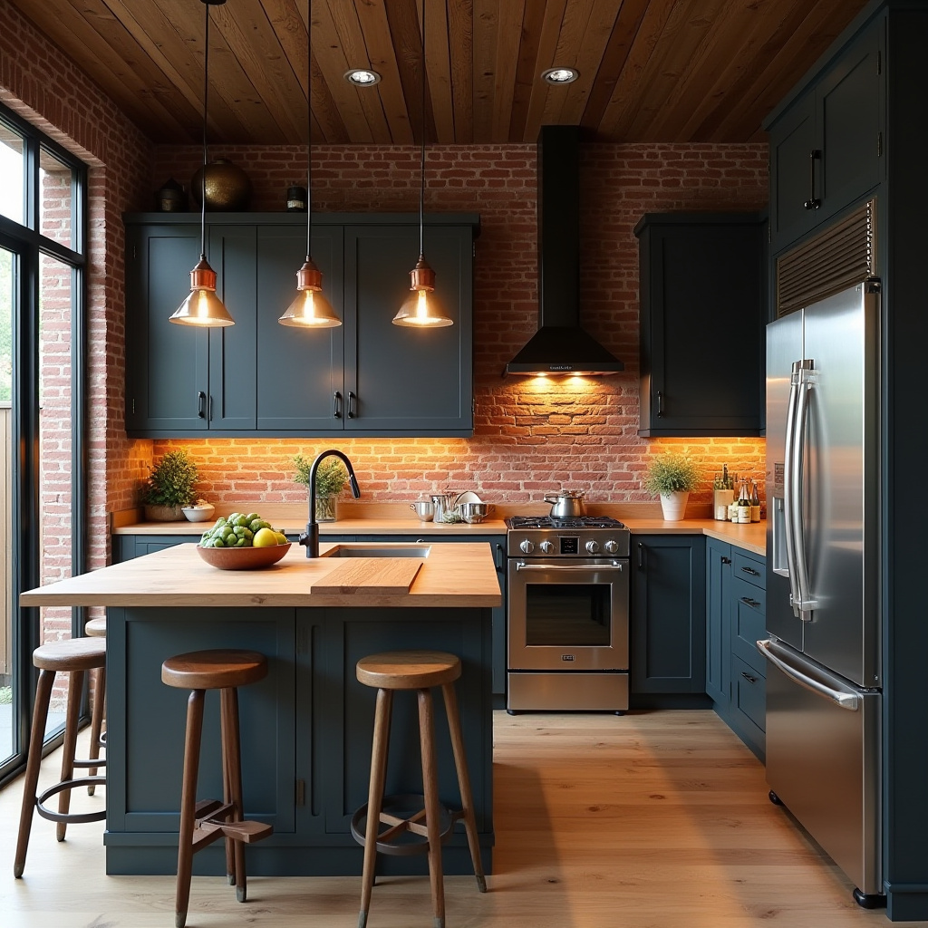 warm modern kitchen design 10
