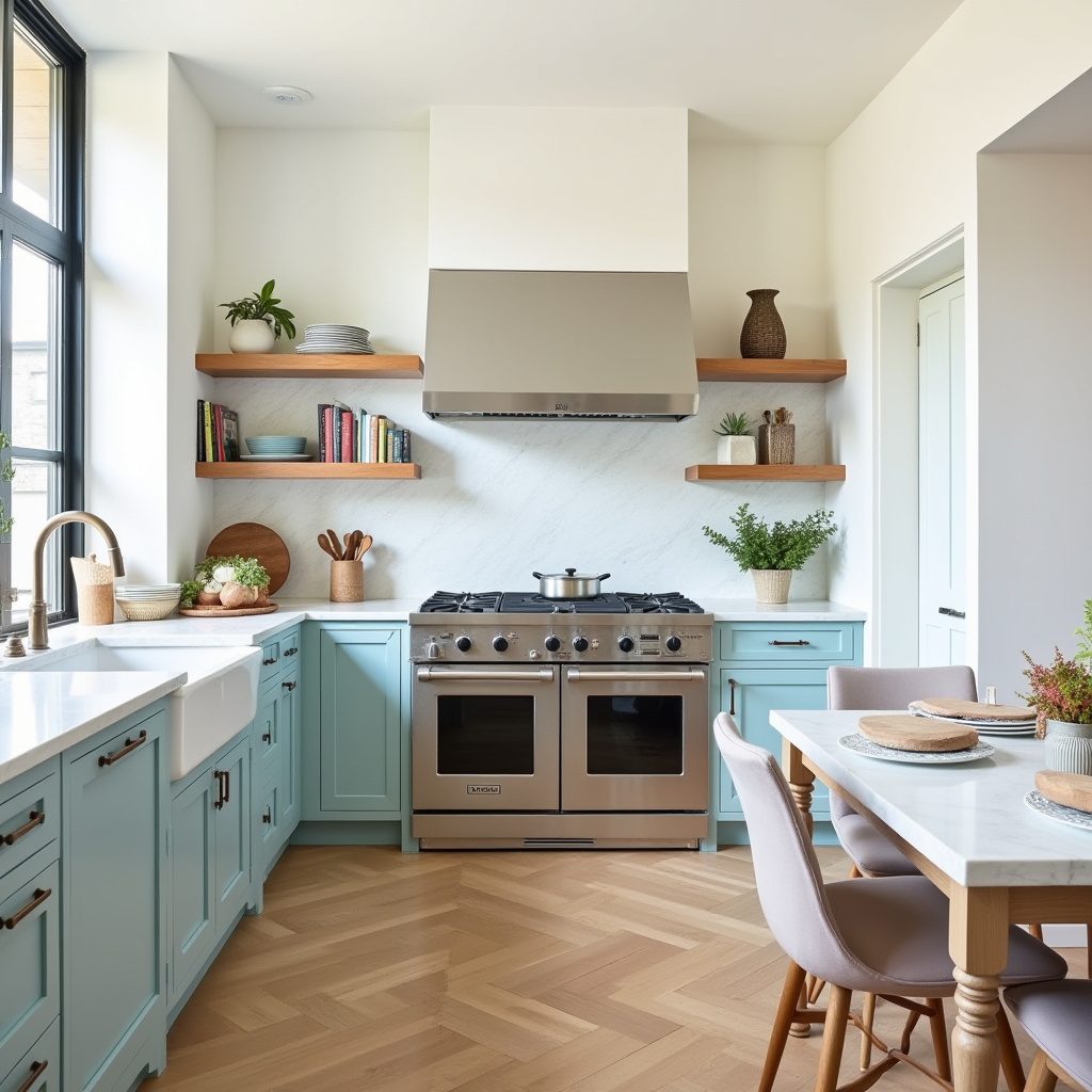 warm modern kitchen design 15