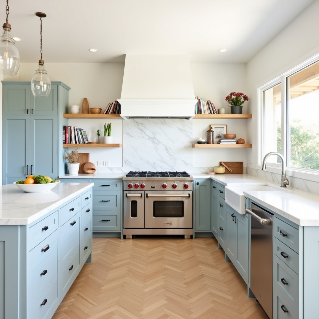 warm modern kitchen design 16