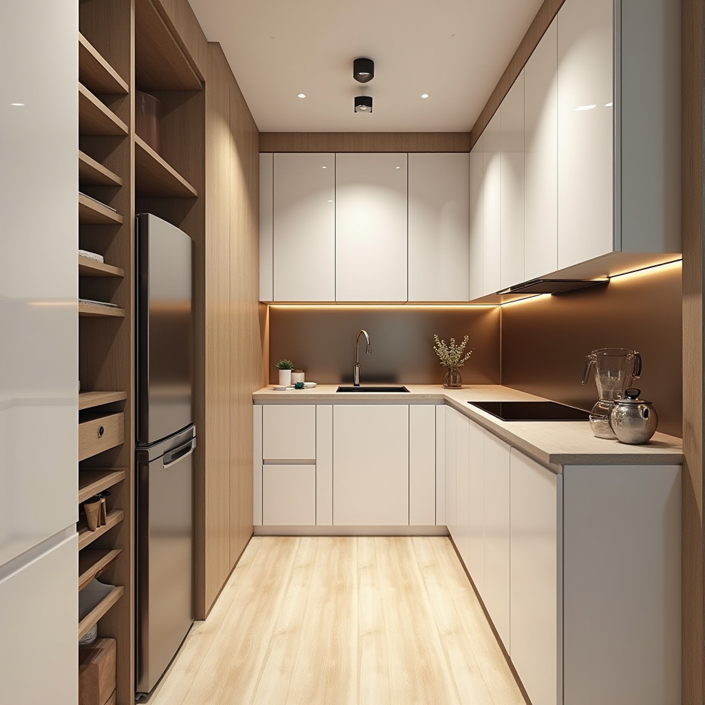 warm modern kitchen design 19
