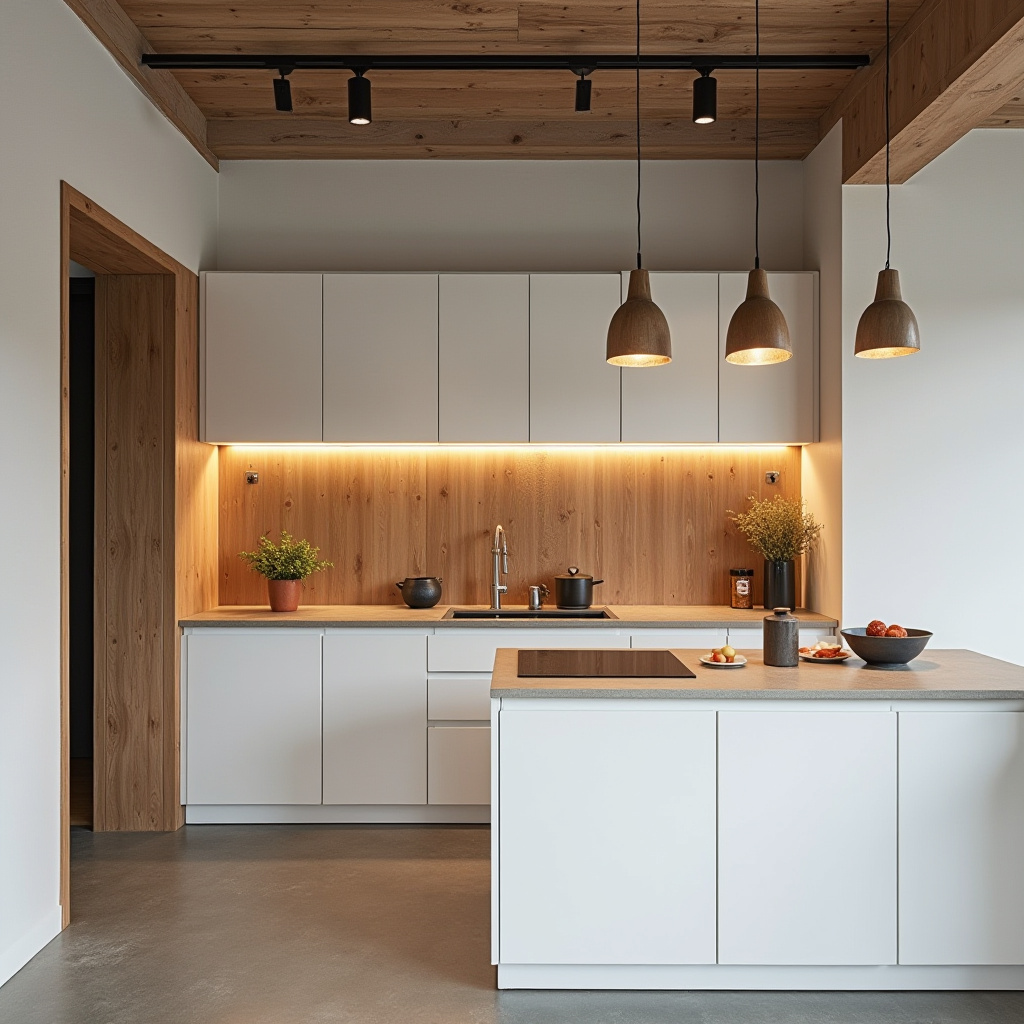 warm modern kitchen design 3