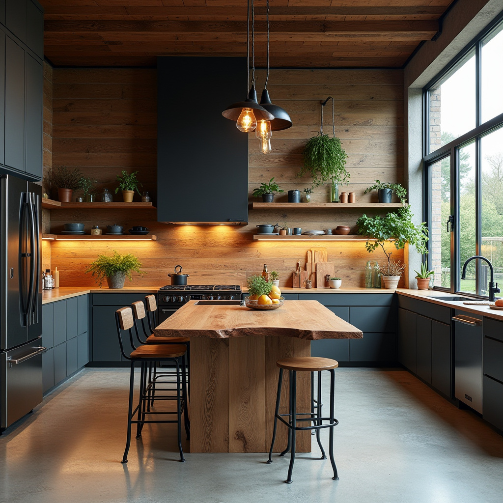 warm modern kitchen design 36
