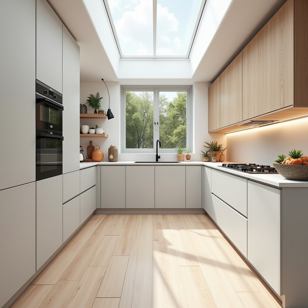 warm modern kitchen design 39