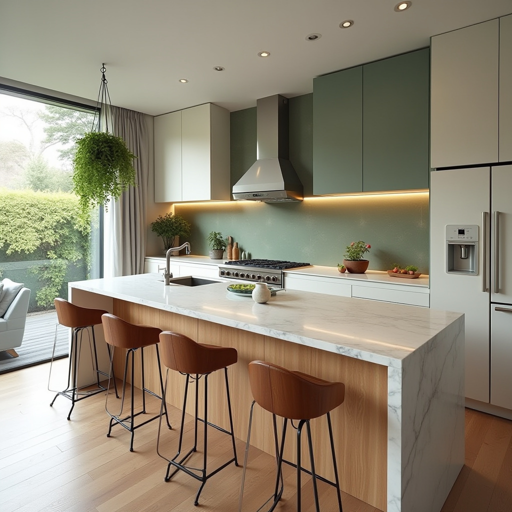 warm modern kitchen design 5