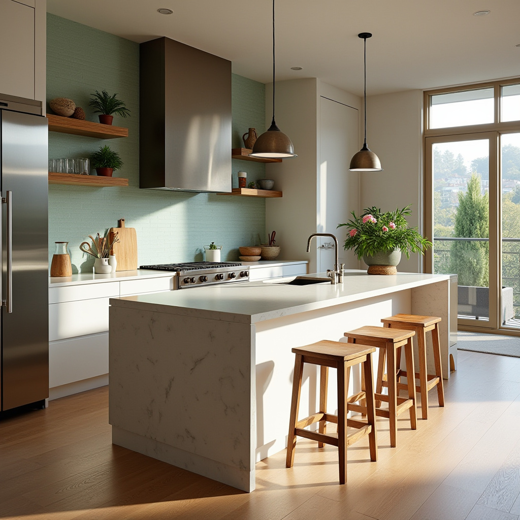 warm modern kitchen design 6