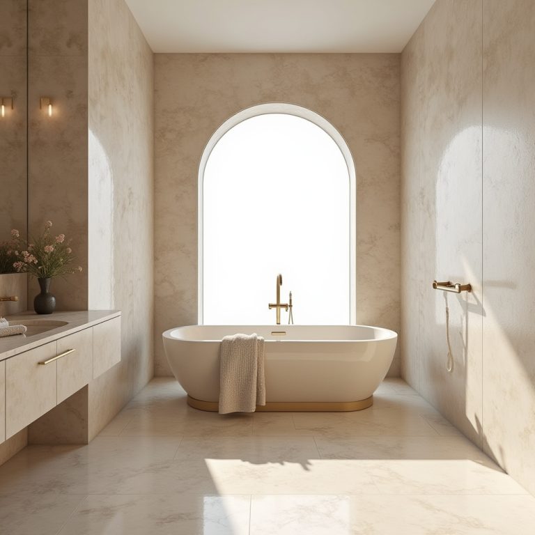 warm neutral bathroom ideas 1