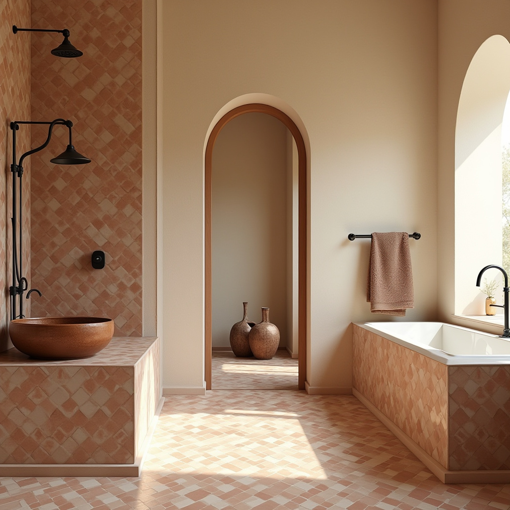 warm neutral bathroom ideas 15