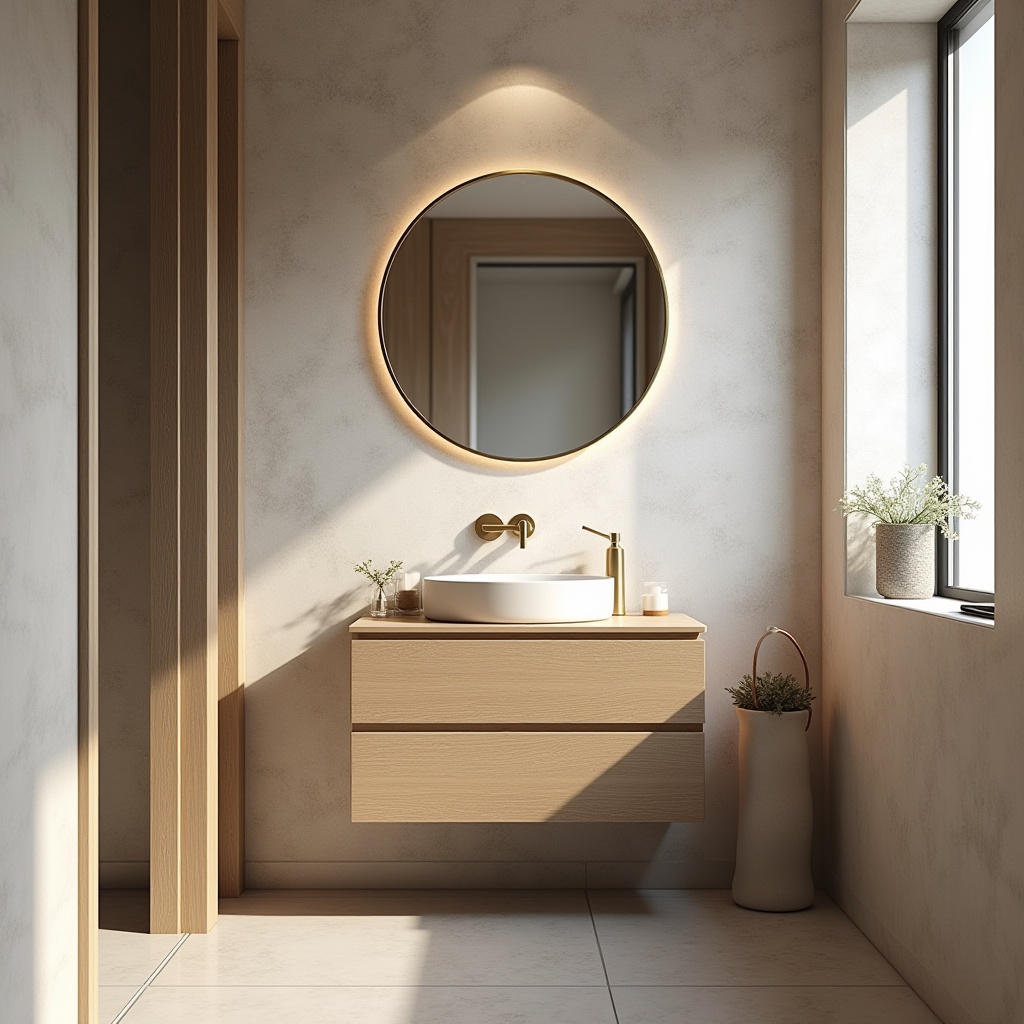 warm neutral bathroom ideas 26