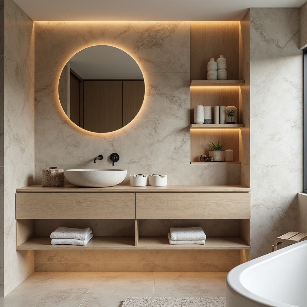 warm neutral bathroom ideas 3