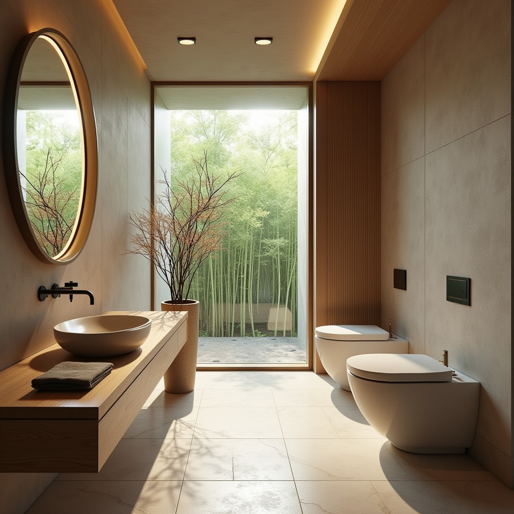 warm neutral bathroom ideas 34